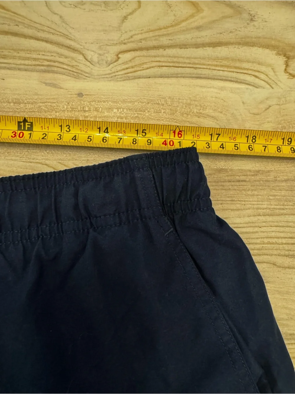 Y2K Nike Men's Navy Elastic Waist Swim Shorts